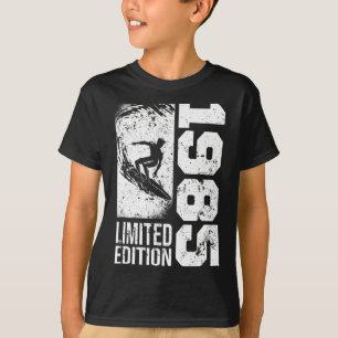 Surfer Surfplank Vintage Geboren 1985 Verjaardag S T-shirt