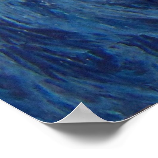 Surfer Surfred Blue Wave Ocean Zee Poster Artwork (Hoek)