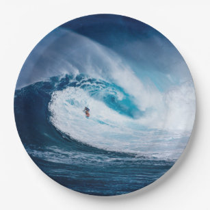 Surfer Surfred Ocean Waves Watersport Paper Borden Papieren Bordje