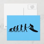 Surfer Surfred Sport Briefkaart (Voorkant / Achterkant)