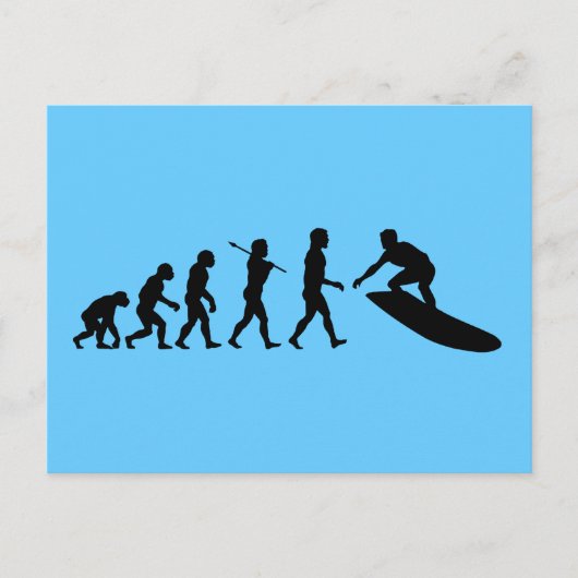 Surfer Surfred Sport Briefkaart (Voorkant)