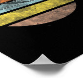 Surfer surft op golven Wing Foiling surfen surfen  Poster (Hoek)