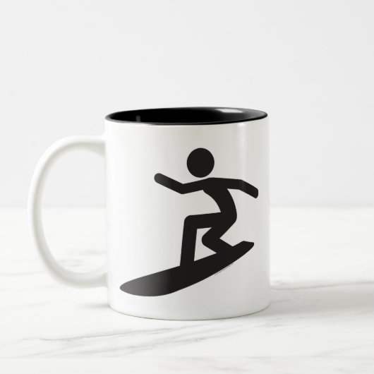 Surfer-T Tweekleurige Koffiemok (Links)