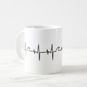 Surfer Tasse heartline Koffiemok (Voorkant links)