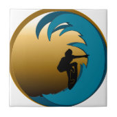 Surfer Tegeltje (Voorkant)