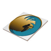 Surfer Tegeltje (Zijkant)