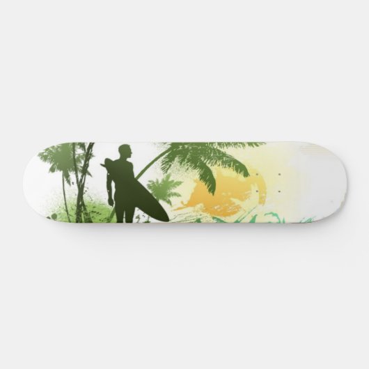 Surfer-thema Persoonlijk Skateboard (Horizontaal)