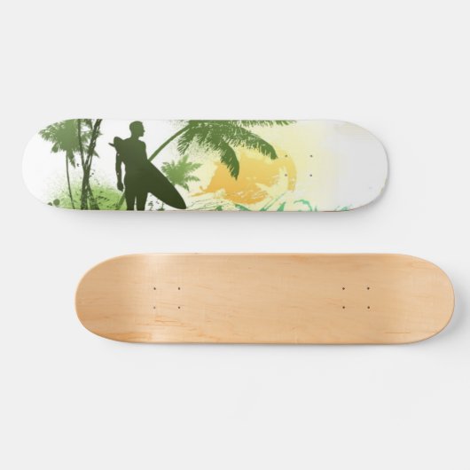 Surfer-thema Persoonlijk Skateboard (Horizontaal)