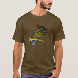 surfer tiki man t-shirt