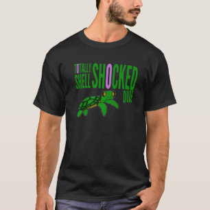 Surfer Turtle Totally Shell geschokt Dude Reptile  T-shirt