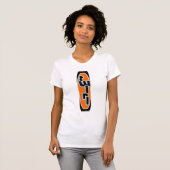 Surfer Twirl Oranje Tanktop T-shirt (Voorkant volledig)