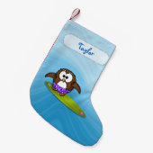 surfer uil kerst sok kleine kerstsok (Voorkant (Hangend))