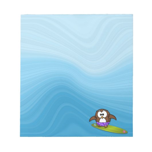 surfer-uil notitieblok (Voorkant)