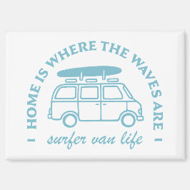 Surfer van het leven camper van citaten esthetisch magneet