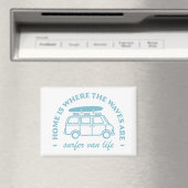 Surfer van het leven camper van citaten esthetisch magneet (Insitu (Vaatwasser))