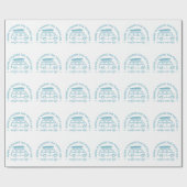 Surfer van life camper citaten cadeaupapier (Vlak)