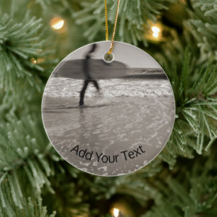 Surfer van Shirley Taylor Keramisch Ornament