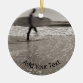 Surfer van Shirley Taylor Keramisch Ornament (Voorkant)