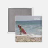 Surfer, Venice Beach Magnet. Magneet (Voorkant / Achterkant)