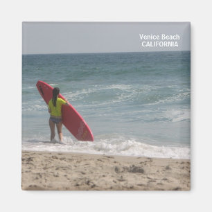 Surfer, Venice Beach Magnet. Magneet
