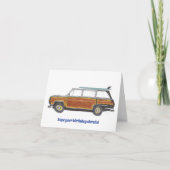 Surfer Verjaardag Kaart (Voorkant)