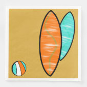 Surfer Verjaardag Papier Diner Servetten #2 (Voorkant)