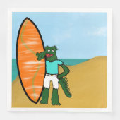 Surfer Verjaardag Servet (Voorkant)