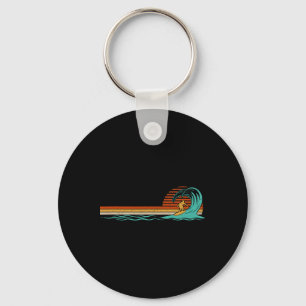 Surfer Vintage Golf Retro Surfen Surf Strand Sleutelhanger