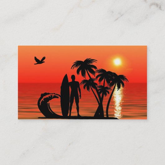 Surfer Visitekaartje (Achterkant)