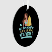 Surfer-Vriendin Ornament (voorkant)