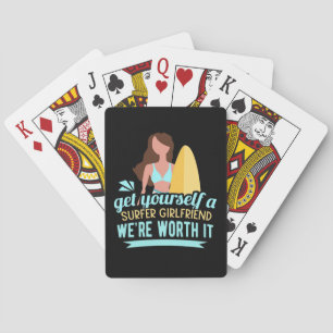 Surfer-Vriendin Pokerkaarten