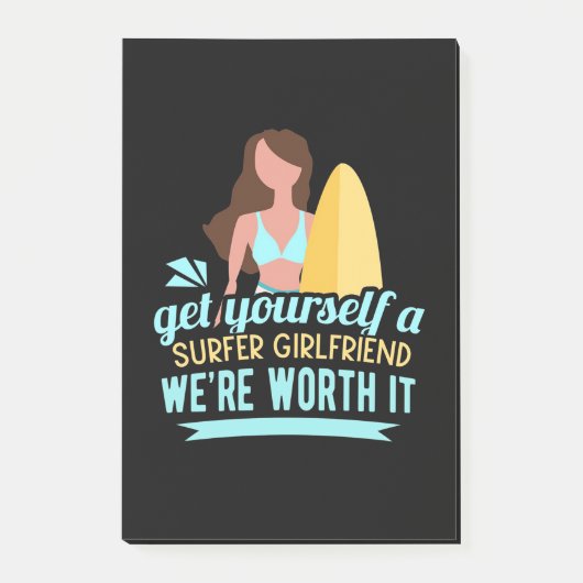 Surfer-Vriendin Post-it® Notes (Voorkant)