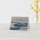 Surfer wacht op denken aan je Kaart (Gele Bloem)