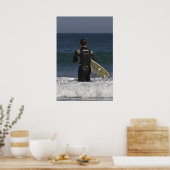 Surfer Wachten op de golven Fine Art Print (Keuken)