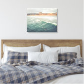 Surfer Wall Art, Pacific Beach San Diego Canvas Afdruk (Insitu (Slaapkamer))