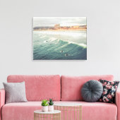 Surfer Wall Art, Pacific Beach San Diego Canvas Afdruk (Insitu (Woonkamer))
