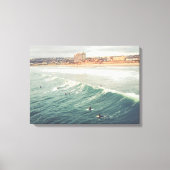 Surfer Wall Art, Pacific Beach San Diego Canvas Afdruk (Voorkant)