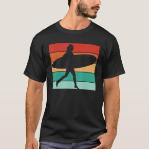 Surfer Water Sport Surf Board Retro Surfer T-shirt