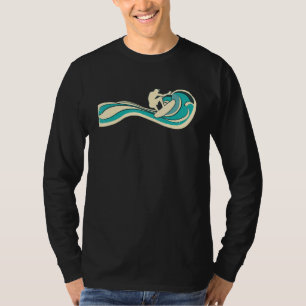 Surfer  Wave Retro Surfende Surf Beach Retro T-shirt