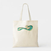 Surfer  Wave Retro Surfende Surf Beach Retro Tote Bag (Achterkant)