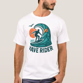 Surfer Wave Rider - Ocean Sunset T-shirt (Voorkant)