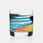 Surfer Whisky Glas (Voorkant)