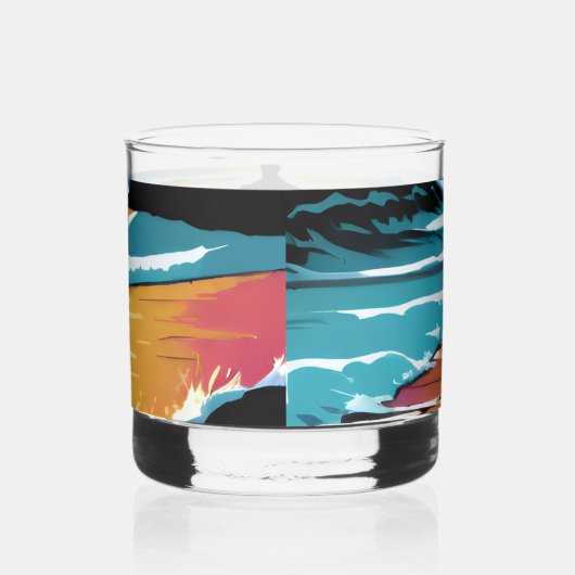 Surfer Whisky Glas (Rechts)