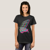 Surfer Windsurfing 80s Colors 1980s T-shirt (Voorkant volledig)