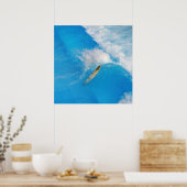 Surfer Wipeout Poster (Keuken)