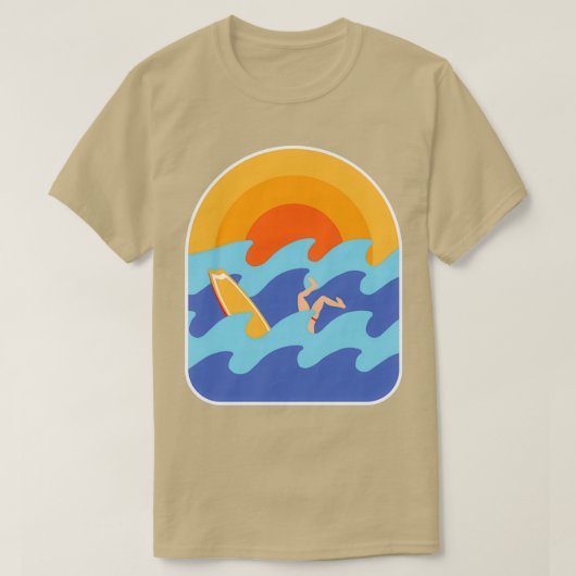Surfer Wipeout T-shirt (Design voorkant)