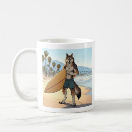 Surfer Wolf Koffiemok