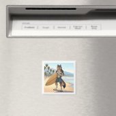 Surfer Wolf Magneet (Insitu (Vaatwasser))