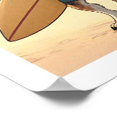 Surfer Wolf Poster (Hoek)