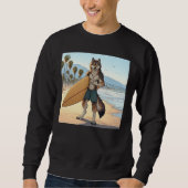 Surfer Wolf Trui (Voorkant)